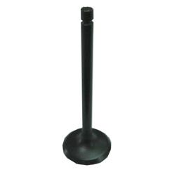 A Yamaha Grizzly/Raptor/Rhino 660 Exhaust Valve by Bronco, featuring a narrow stem and wider rounded base, stands vertically against a plain white background.