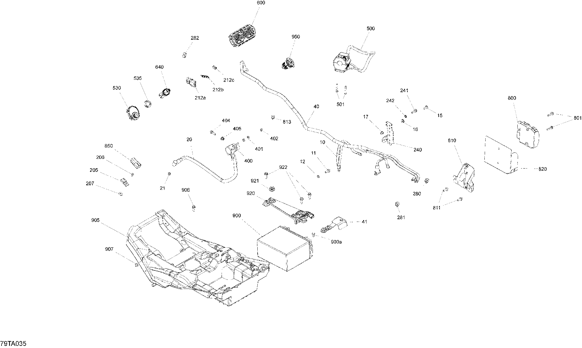 An Image of a Genuine Can-Am Parts Schematic Diagram showing the schematic - ELECTRIC - SYSTEM