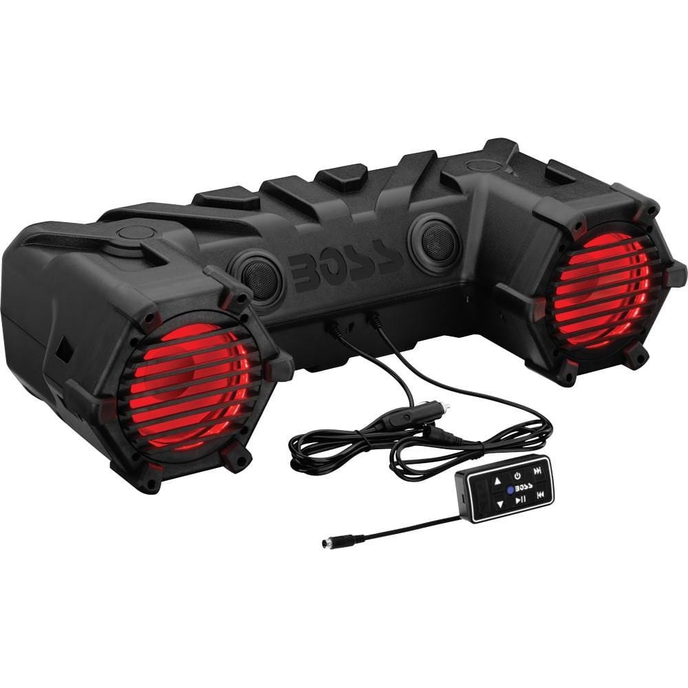 450W Bluetooth All Terrain Led Sound System by Boss Audio ATV30BRGB Speaker Kit 63-8004 Western Powersports Drop Ship