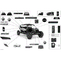 DECALS - X RS - 2020 CAN AM MAVERICK MAX TURBO R TURBO RR STD / X DS / X RS