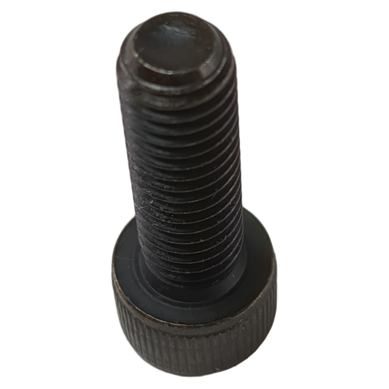 Black threaded hex socket bolt with ridged head, designed for Polaris RZR-170 models.