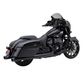 4" Neighbor Hater Dual Cut Slip-On Exhaust, Black for Indian w/ Gen-1 Saddle Bags by Cobra