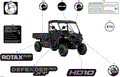 BODY - DECALS - 2026 CAN AM DEFENDER PRO HD10 XT - STEALTH BLACK - 64" WIDTH