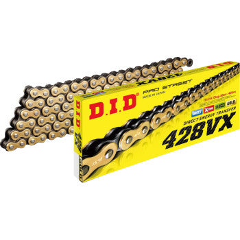 428 VX Drive Chain 120 Links Gold and Black by Did
