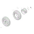 DRIVE - FRONT WHEELS - 2026 CAN AM DEFENDER HD7 XT - DUSTY NAVY SATIN - 62" WIDTH