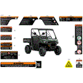 BODY - WARNING DECALS - 2026 CAN AM DEFENDER HD7 - COMPASS GREEN - 62" WIDTH