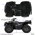 BODY: DECALS GRAPHICS - 2023 POLARIS SPORTSMAN XP 1000 48" LE RIDE COMMAND
