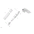 SUSPENSION - FRONT SHOCKS - 2026 CAN AM MAVERICK MAX TURBO RR X RS - DUSTY NAVY SATIN - 72" WIDTH