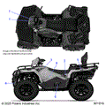 BODY: DECALS GRAPHIC - 2026 POLARIS SPORTSMAN TOURING 570 ULTIMATE