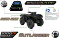 BODY - FEATURE DECALS - 2026 CAN AM OUTLANDER 1000R 4X4 BACKCOUNTRY - CALI - DARK CAMO