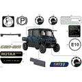 BODY - DECALS - 2026 CAN AM DEFENDER HD11 LTD CAB - DUSTY NAVY SATIN - 65" WIDTH