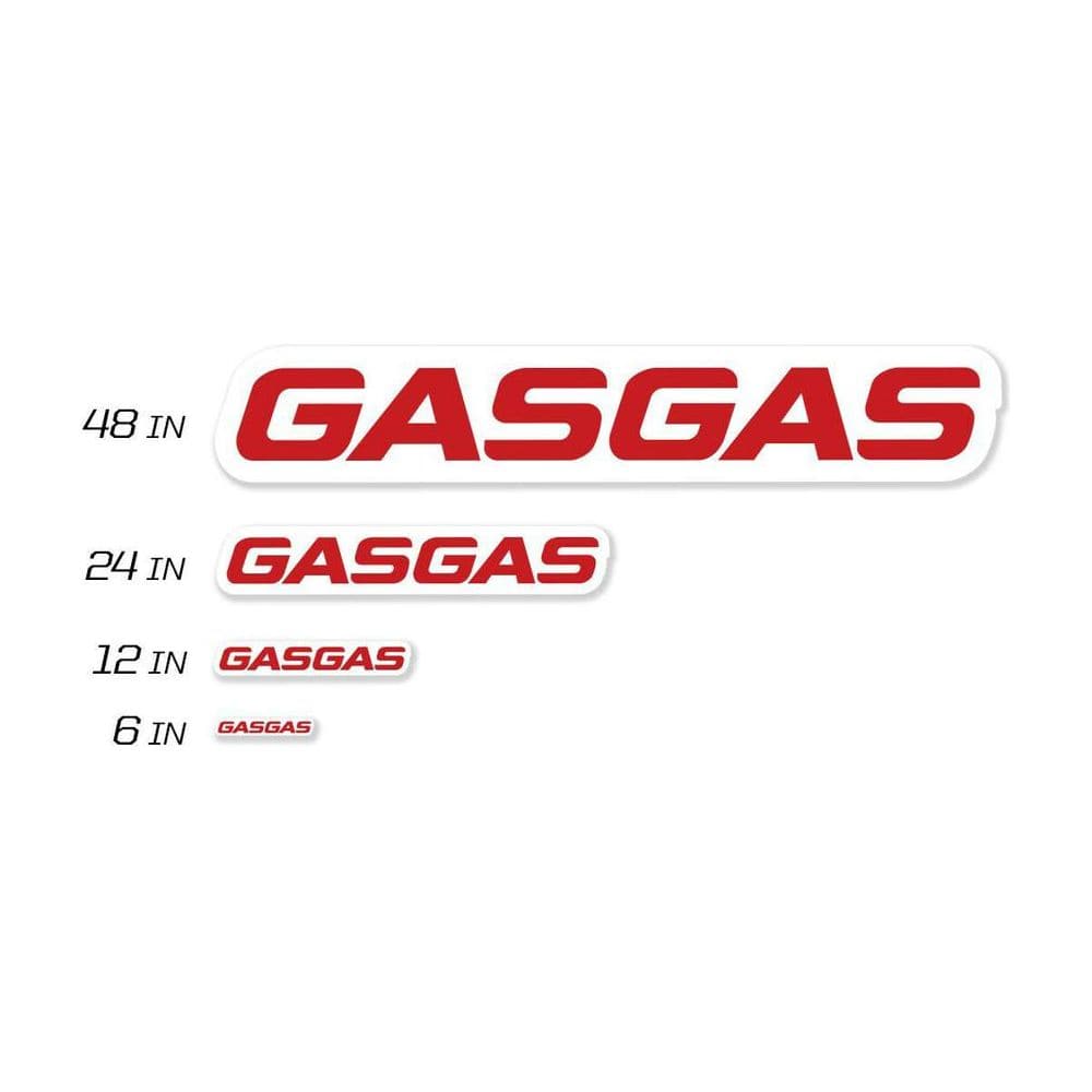 48" Gasgas Decal 8 Mil By D'Cor 40-65-148 Brand Decal 862-4065148 Western Powersports