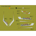DECAL KITS FOR INJECTED BLUE MODEL - 2016 CFMOTO UFORCE 500