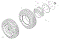 DRIVE - FRONT WHEELS - 2024 CAN AM COMMANDER 1000R EFI XT P - MACCHIATO SATIN - 64" WIDTH