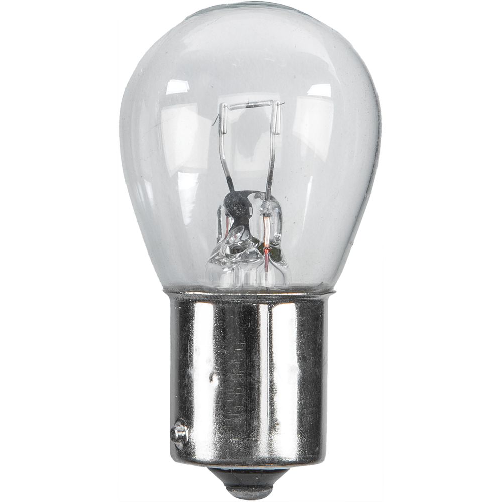 The 10/Pk Bulb #4527 12V/32Cp 25W Signal Bulb by EMGO features a clear glass design with visible filament and metal base, shown upright against a white background.