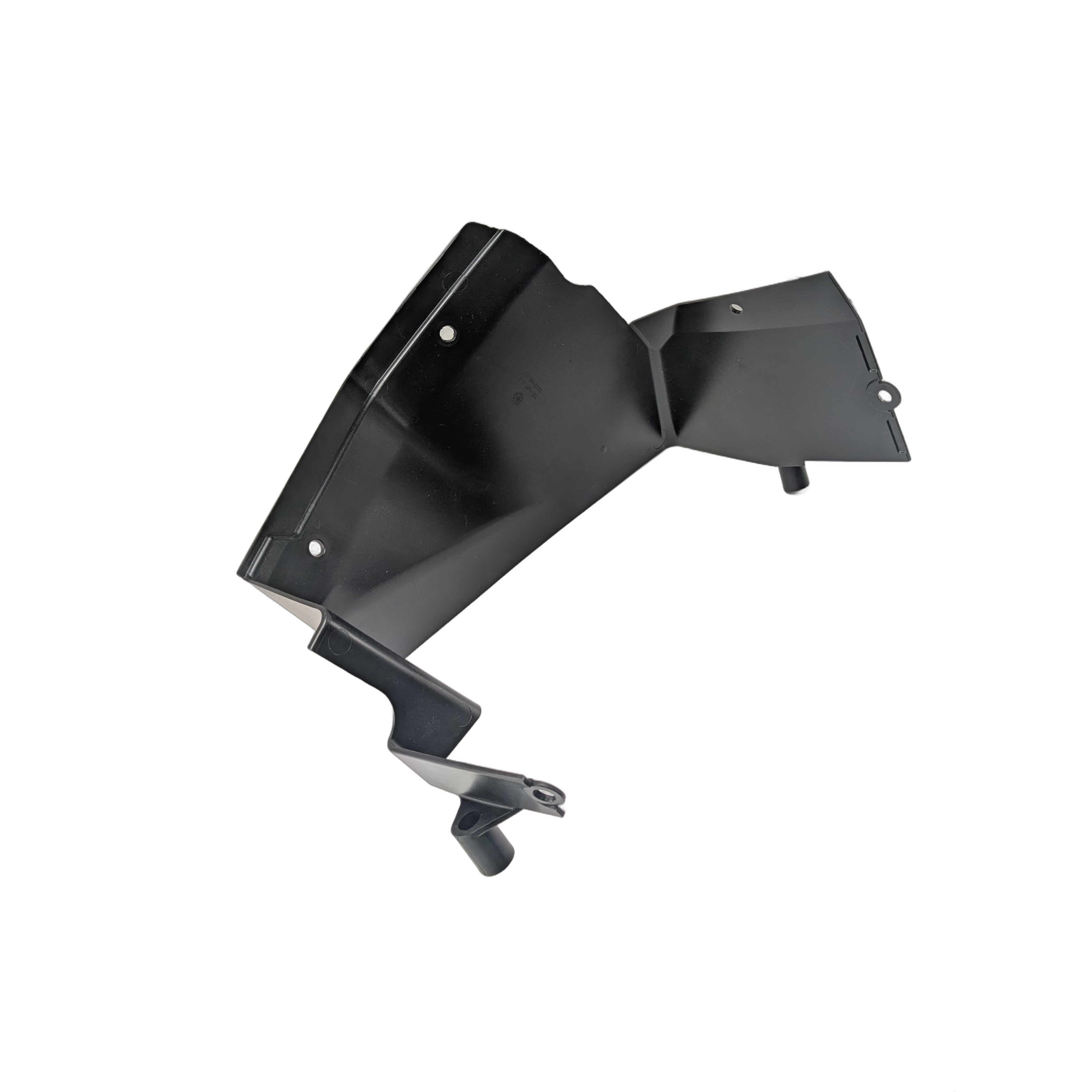 Black angular plastic shroud panel with mounting points for Kawasaki Teryx KRX 1000 side-by-side vehicle.