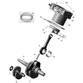 ROTAX - CRANKSHAFT PISTONS AND CYLINDER - 2025 CAN AM DEFENDER MAX HD7 DPS - COMPASS GREEN - 62" WIDTH