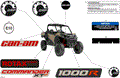 BODY - DECALS - 2024 CAN AM COMMANDER 1000R EFI XT P - MACCHIATO SATIN - 64" WIDTH CALI