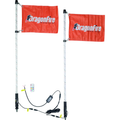 Whips - 4 ft. Spiral LED Clear by DragonFire Racing