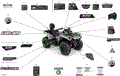 DECALS - XT - 2020 CAN AM OUTLANDER MAX 570 EFI