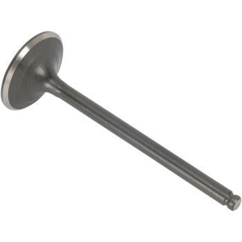 The Honda Exhaust Valve by Vesrah features a flat, circular head and a long, narrow stem in precision-manufactured metal, displayed on a white background.