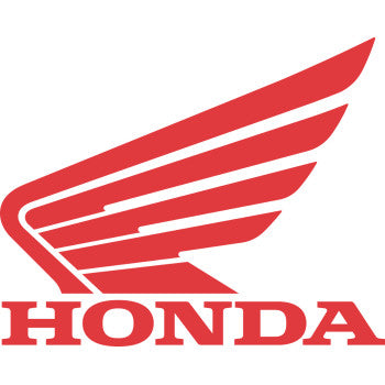 The Honda Logo Decals Wing Red 3 Pack by Factory Effex features a bold, uppercase HONDA with a stylized wing on scratch-proof vinyl—ideal for multi-pack sets.