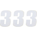 Race Number 3 White 4.5" by Moose Offroad