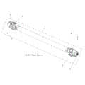 DRIVE TRAIN: PROP SHAFT FRONT - 2015 POLARIS SCRAMBLER XP 1000