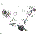 CRANKSHAFT PISTON AND CYLINDER _02R1511 - 2015 CAN AM COMMANDER MAX 1000 / LTD