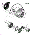MAGNETO AND ELECTRIC STARTER OUTLANDER_04R1504 - 2015 CAN AM OUTLANDER 650 EFI