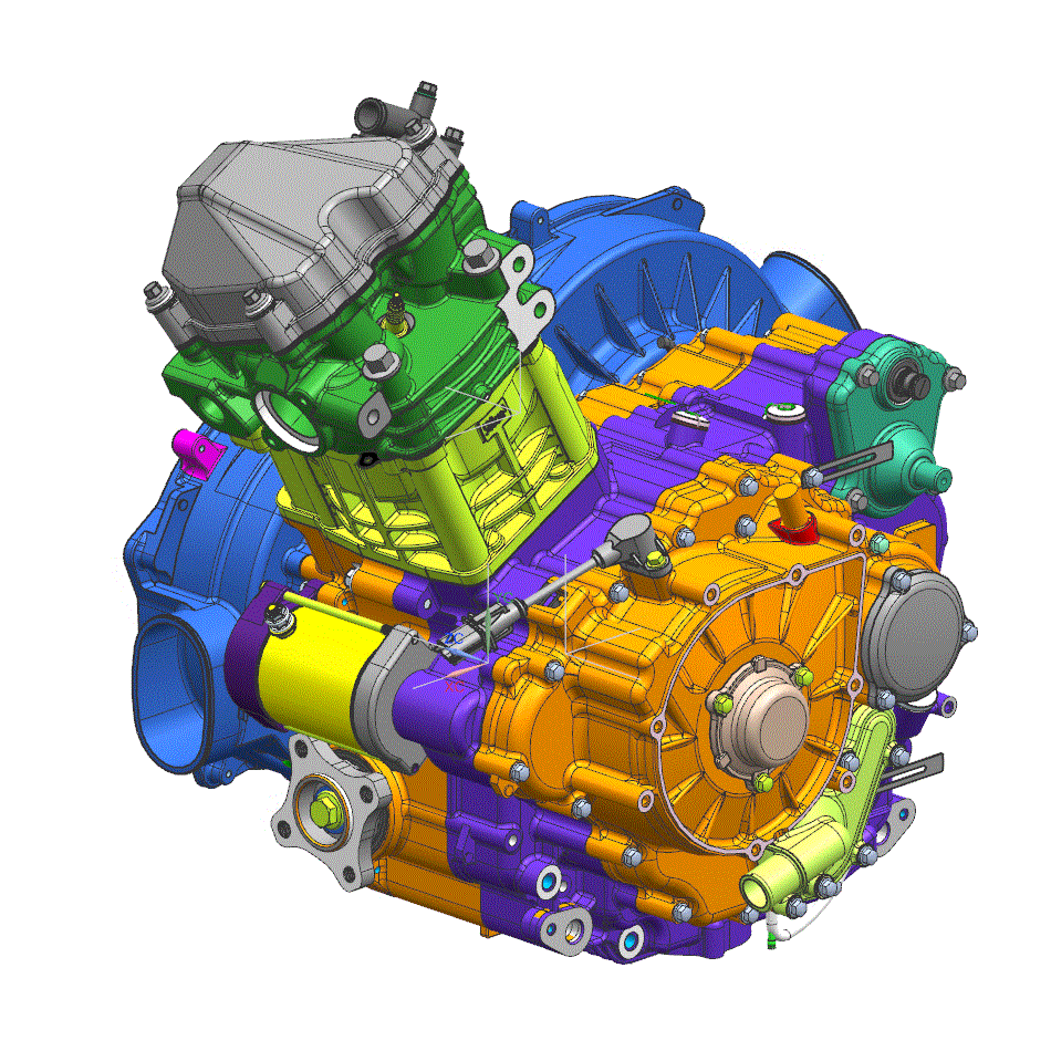 An Image of a Genuine CFMOTO Parts Schematic Diagram showing the schematic - 191S-U6 ENGINE - 2025 CFMOTO UFORCE 600