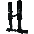 Harness H Style - 4 Point - EZ - Adjust - 3in Buckle - Black by DragonFire Racing