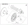 DRIVEN PULLEY (WET CLUTCH) - 2022 CFMOTO ZFORCE 800 EX