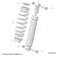 SUSPENSION: SHOCK FRONT - 2026 POLARIS SPORTSMAN XP 1000 MUD
