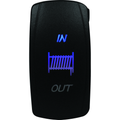 Lighted Switch Winch In/Out Blue by DragonFire Racing