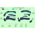 DECAL TITANIUM GRAY - 2020 CFMOTO CFORCE 800 XC