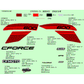 DECAL KIT (FORCE RED) - 2022 CFMOTO CFORCE 600 TOURING
