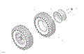DRIVE - REAR WHEELS - 2024 CAN AM DEFENDER PRO HD10 LTD CAB - ASPHALT GREY - 67" WIDTH