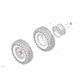 DRIVE - REAR WHEELS - 2024 CAN AM DEFENDER MAX HD10 LTD CAB - ASPHALT GREY - 67" WIDTH