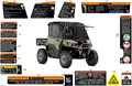 BODY - WARNING DECALS - 2025 CAN AM DEFENDER HD10 LTD CAB - MACCHIATO SATIN - 65" WIDTH