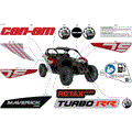 BODY - DECALS - 2024 CAN AM MAVERICK TURBO RR DS 64 INCH - FIERY RED METALLIC - 64" WIDTH CALI