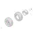 DRIVE - REAR WHEELS - 2026 CAN AM DEFENDER HD9 DPS - STEALTH BLACK - 62" WIDTH