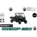 BODY - DECALS - 2024 CAN AM DEFENDER PRO HD10 DPS - TUNDRA GREEN - 64" WIDTH CALI