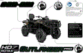 BODY - FEATURE DECALS - 2026 CAN AM OUTLANDER PRO MAX HD7 4X4 HUNT - DARK WILDLAND CAMO