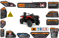 BODY - WARNING DECALS - 2024 CAN AM OUTLANDER MAX 700 4X4 XT - PLATINUM SILVER SATIN