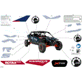 BODY - DECALS - 2025 CAN AM MAVERICK R MAX X RS - DUSTY NAVY - 77" WIDTH