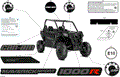 BODY - DECALS - 2025 CAN AM MAVERICK SPORT 1000R EFI DPS - TIMELESS BLACK METALLIC - 60" WIDTH