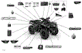 BODY - DECALS - MOSSY OAK EDITION - 2021 CAN AM OUTLANDER 450 EFI / DPS / MOSSY OAK EDITION