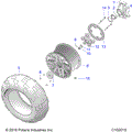 WHEELS: REAR and HUB - 2020 POLARIS SPORTSMAN 850 48" TRAIL