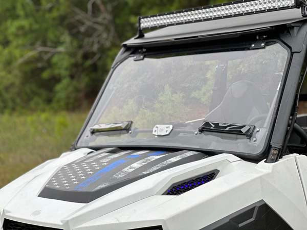 Polaris General Flip Up Windshield Kit by Seizmik